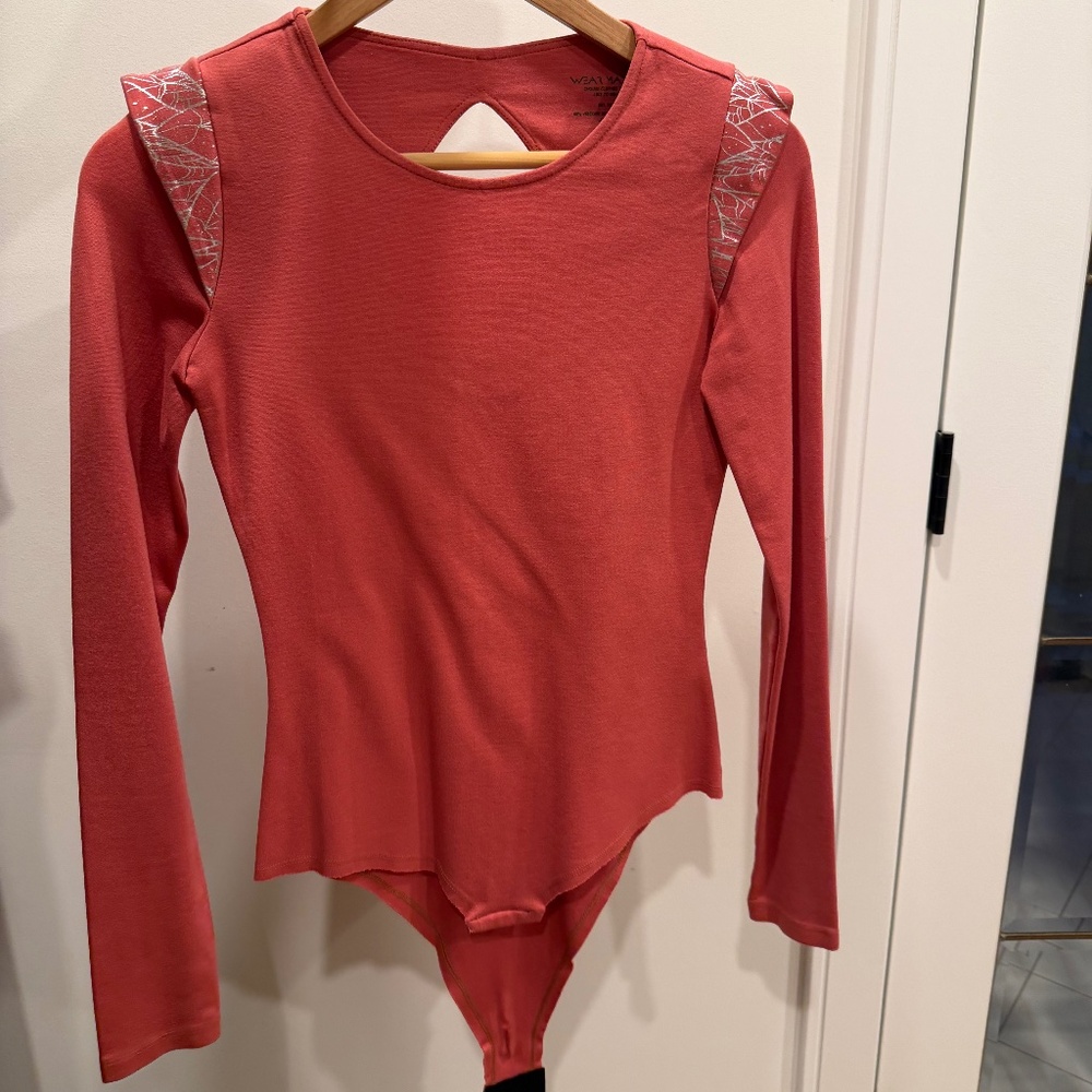 Deep coral bodysuit